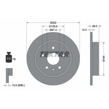 Brake Disc TEXTAR 92222903