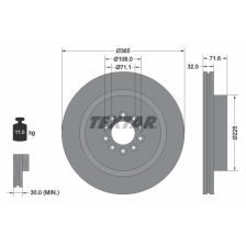 Brake Disc TEXTAR 92223103