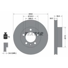 Brake Disc TEXTAR 92228603