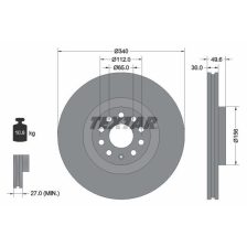 Brake Disc TEXTAR 92229805