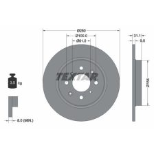 Brake Disc TEXTAR 92234203