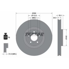 Brake Disc TEXTAR 92238205