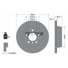 Brake Disc TEXTAR 92239703