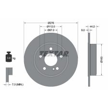 Brake Disc TEXTAR 92241303