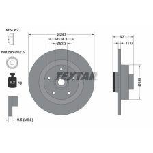 Brake Disc TEXTAR 92254103
