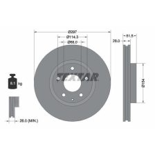 Brake Disc TEXTAR 92257405