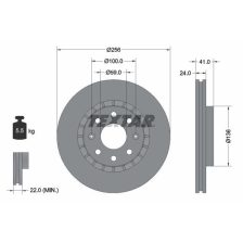 Brake Disc TEXTAR 92263303