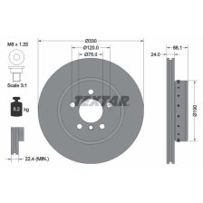 Brake Disc TEXTAR 92265825