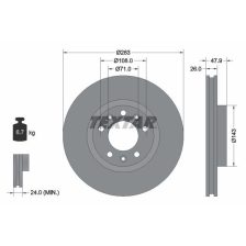Brake Disc TEXTAR 92267903