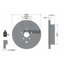 Brake Disc TEXTAR 92270903