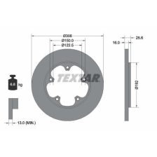 Brake Disc TEXTAR 92274103