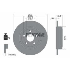 Brake Disc TEXTAR 92274703