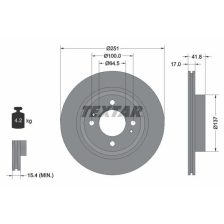 Brake Disc TEXTAR 92278003