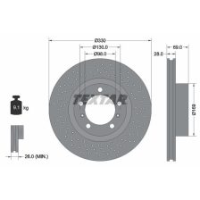 Brake Disc TEXTAR 92279705