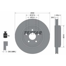 Brake Disc TEXTAR 92282003