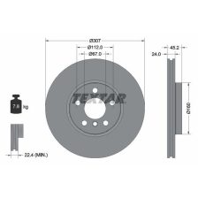 Brake Disc TEXTAR 92283605