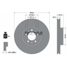 Brake Disc TEXTAR 92287203