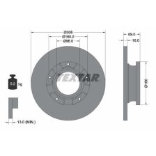 Brake Disc TEXTAR 92292603