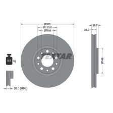 Brake Disc TEXTAR 92293903
