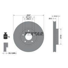 Brake Disc TEXTAR 92295003