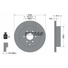Brake Disc TEXTAR 92296403