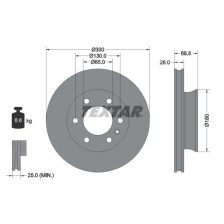Brake Disc TEXTAR 92301203