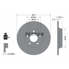 Brake Disc TEXTAR 92303503