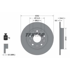 Brake Disc TEXTAR 92305703