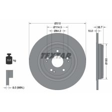 Brake Disc TEXTAR 92306103
