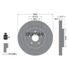 Brake Disc TEXTAR 92306203