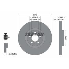 Brake Disc TEXTAR 92306405