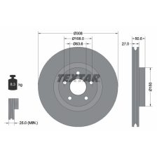 Brake Disc TEXTAR 92306703