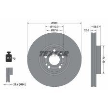 Brake Disc TEXTAR 92307105