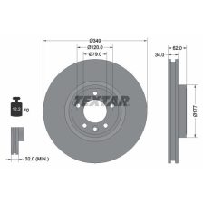 Brake Disc TEXTAR 92307605