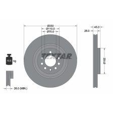 Brake Disc TEXTAR 92315903