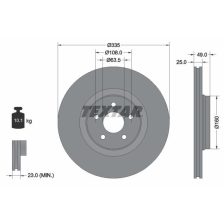 Brake Disc TEXTAR 92317805