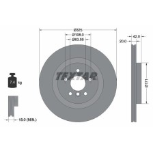Brake Disc TEXTAR 92318105