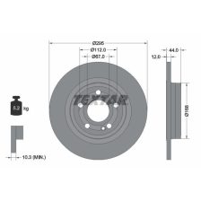 Brake Disc TEXTAR 92323203