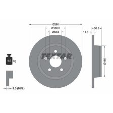 Brake Disc TEXTAR 92326403