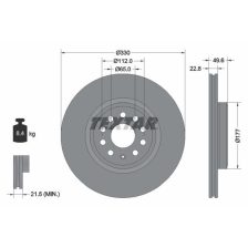 Brake Disc TEXTAR 92327103