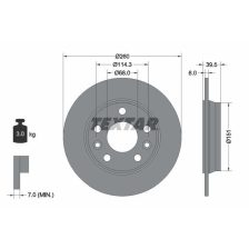 Brake Disc TEXTAR 92327203