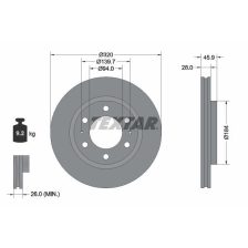 Brake Disc TEXTAR 92353203