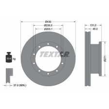 Brake Disc TEXTAR 93086800