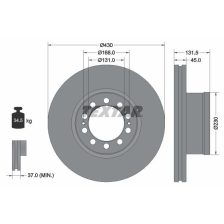 Brake Disc TEXTAR 93291200