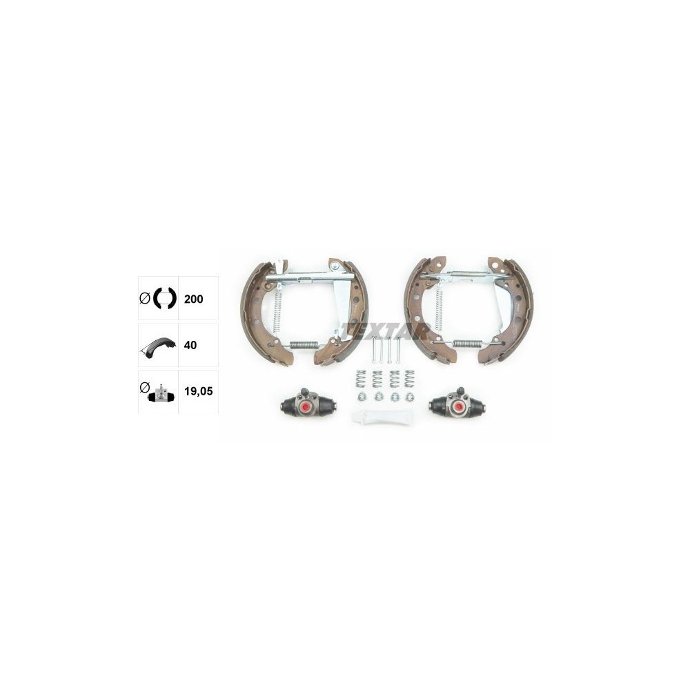 Brake Shoe Set TEXTAR 84044705