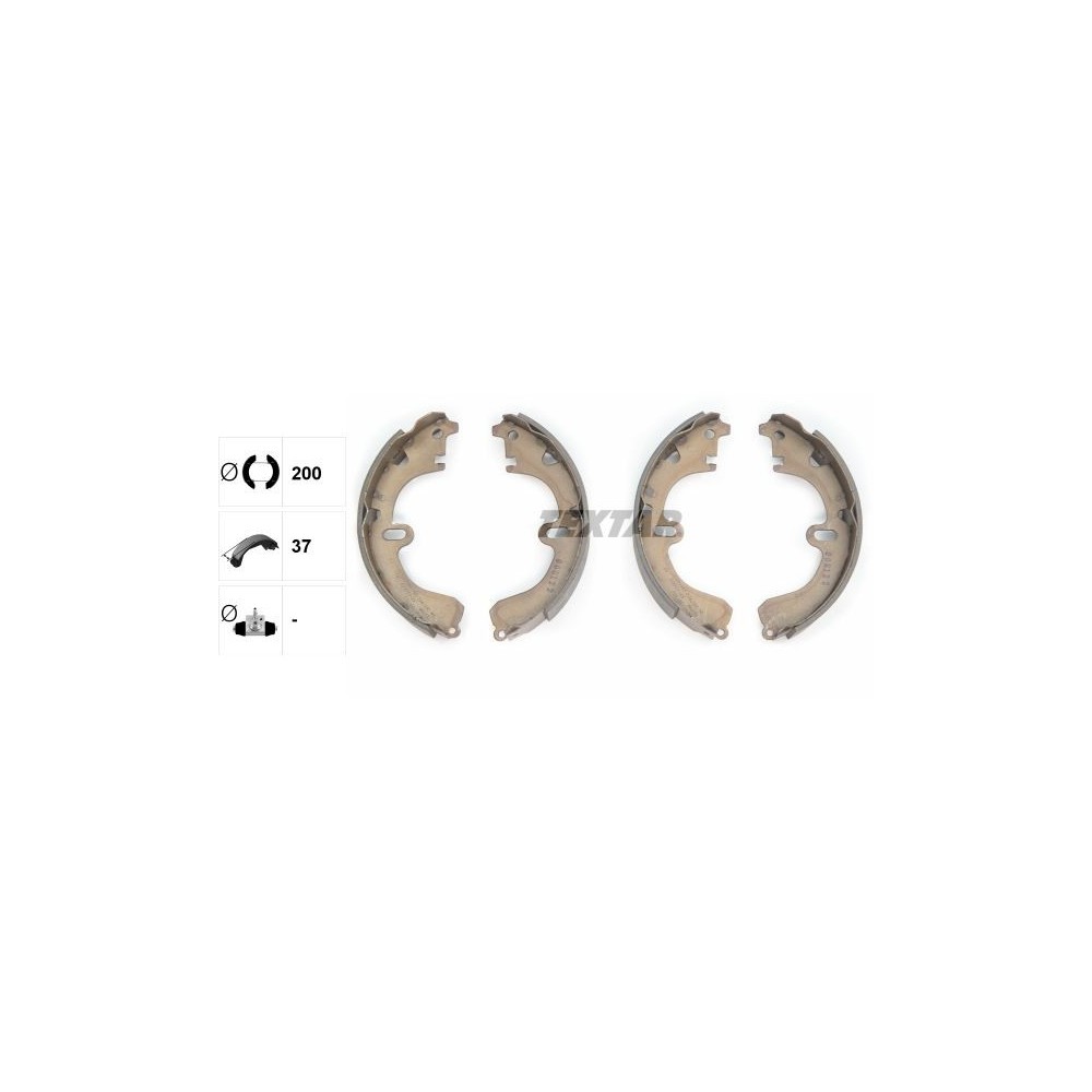 Brake Shoe Set TEXTAR 91032500