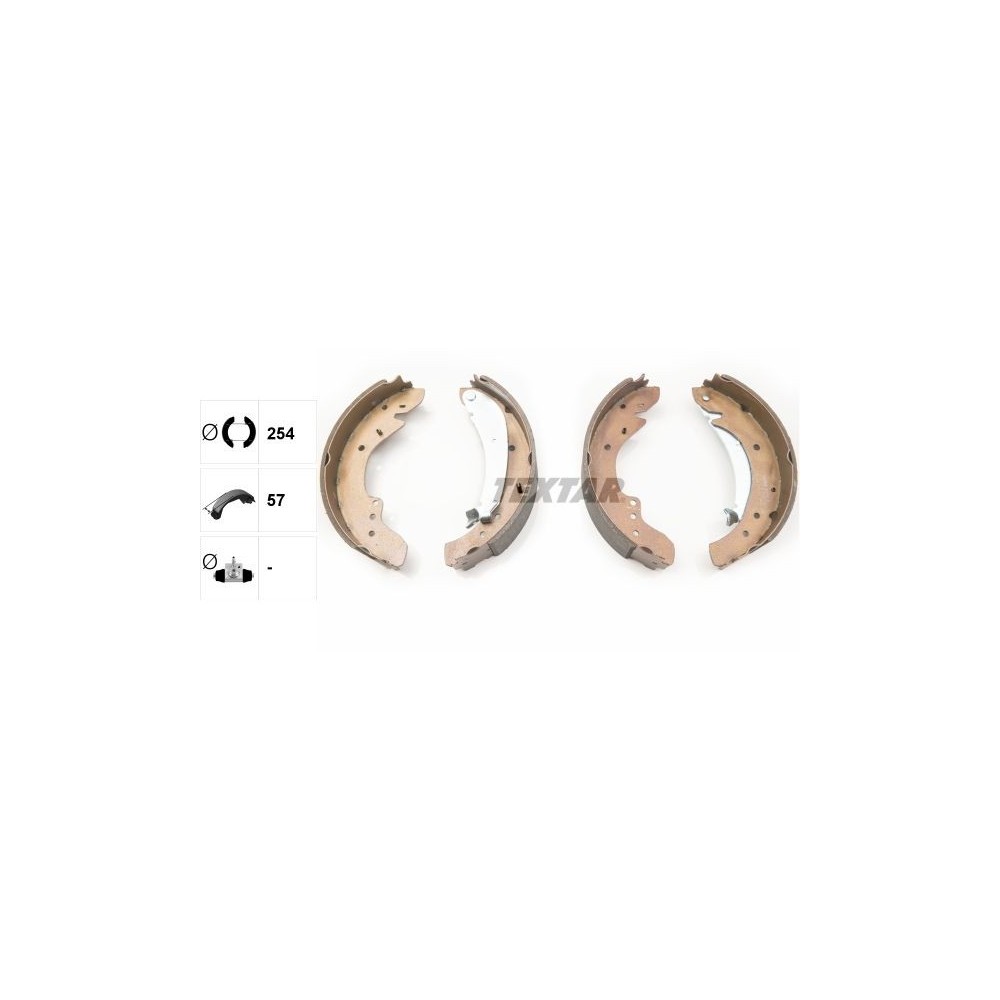 Brake Shoe Set TEXTAR 91047900