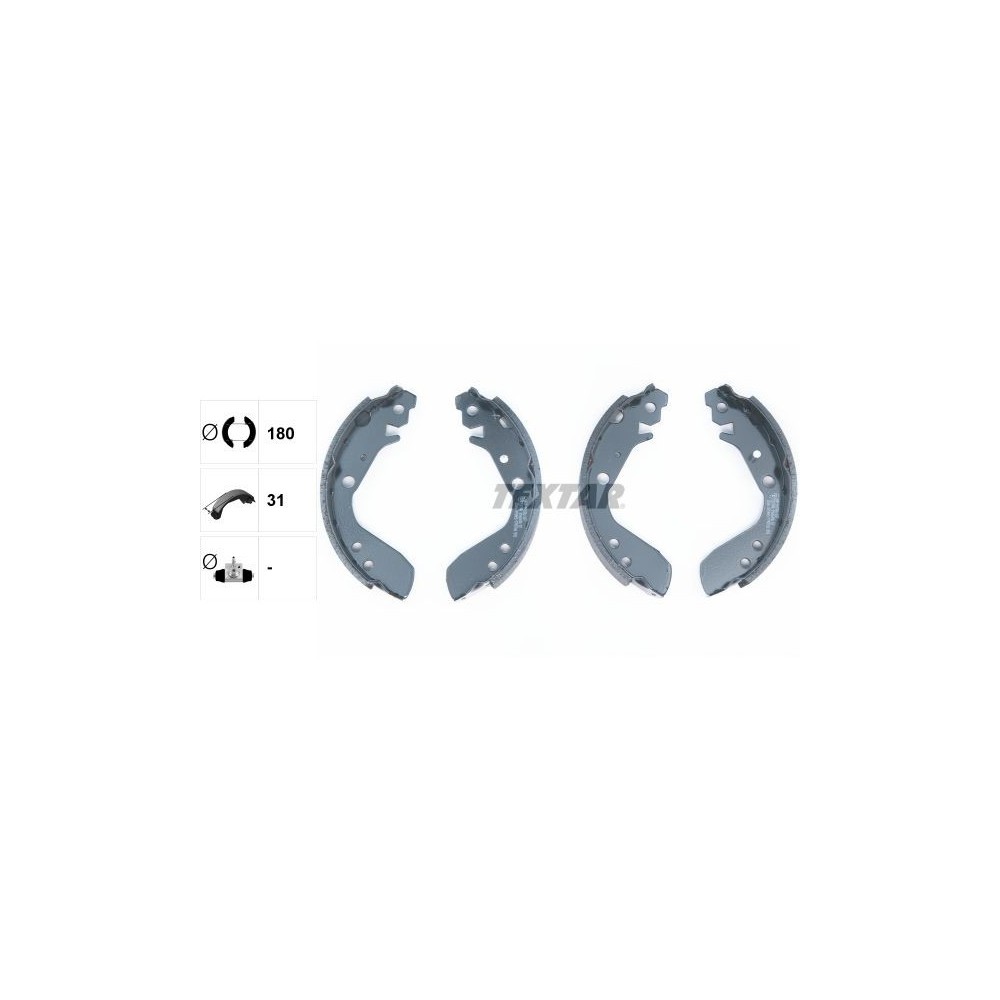 Brake Shoe Set TEXTAR 91060400
