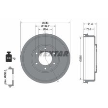 Brake Drum TEXTAR 94035300