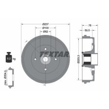 Brake Drum TEXTAR 94041400